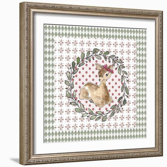 Xmas Deer-Effie Zafiropoulou-Framed Giclee Print