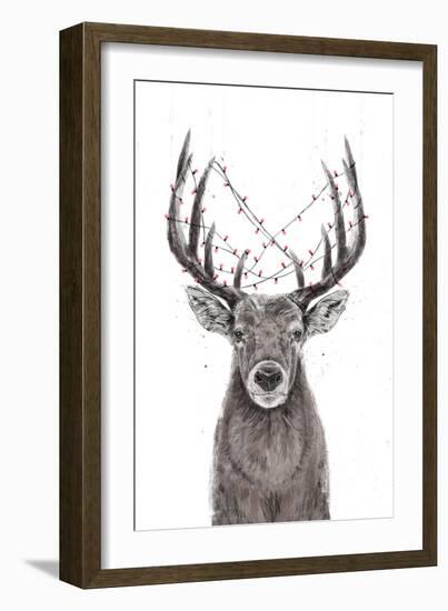 Xmas Deer-Balazs Solti-Framed Giclee Print