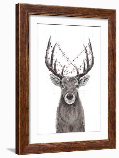 Xmas Deer-Balazs Solti-Framed Giclee Print