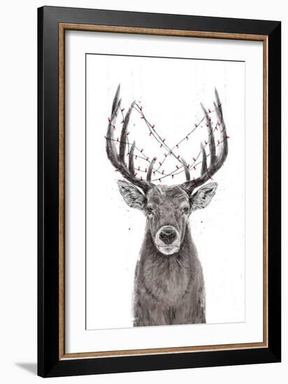 Xmas Deer-Balazs Solti-Framed Giclee Print