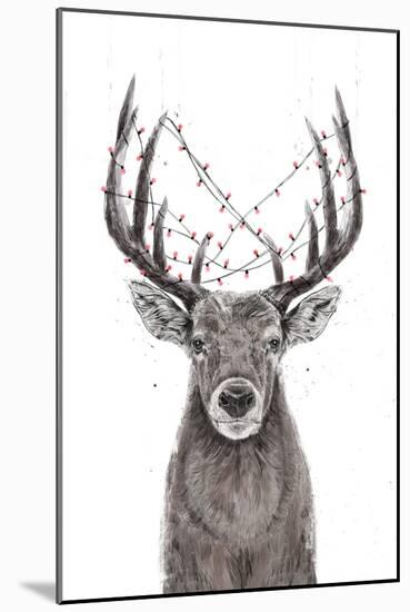 Xmas Deer-Balazs Solti-Mounted Giclee Print