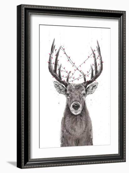 Xmas Deer-Balazs Solti-Framed Giclee Print