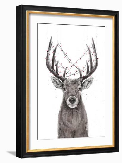 Xmas Deer-Balazs Solti-Framed Giclee Print