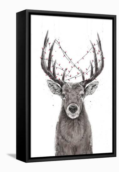 Xmas Deer-Balazs Solti-Framed Premier Image Canvas