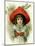 Xmas Girl with Snowballs-Vintage Apple Collection-Mounted Giclee Print