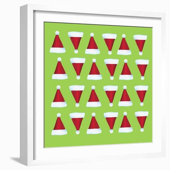 Xmas Hat Rap 1-Ali Lynne-Framed Giclee Print