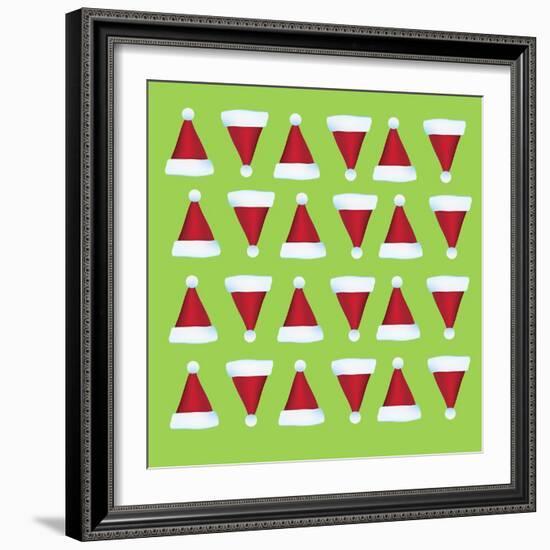 Xmas Hat Rap 1-Ali Lynne-Framed Giclee Print