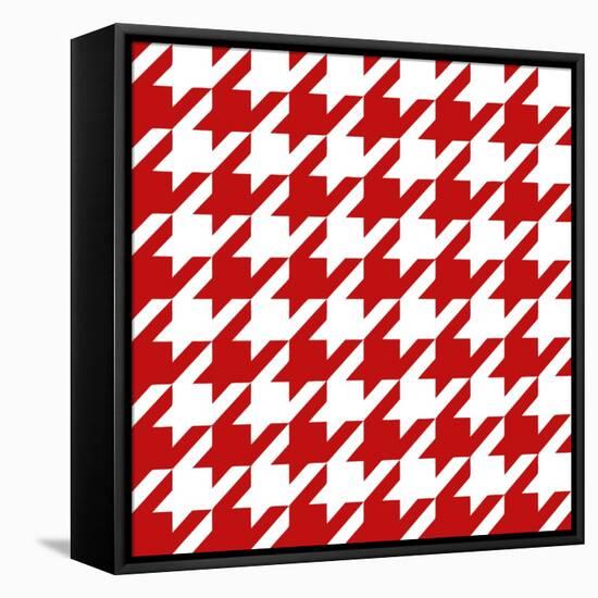 Xmas Houndstooth 2-Color Bakery-Framed Premier Image Canvas