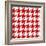 Xmas Houndstooth 2-Color Bakery-Framed Giclee Print