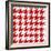 Xmas Houndstooth 2-Color Bakery-Framed Giclee Print