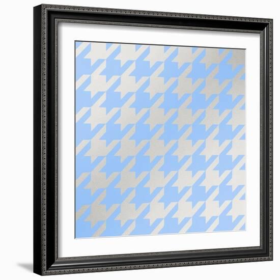 Xmas Houndstooth 3-Color Bakery-Framed Giclee Print