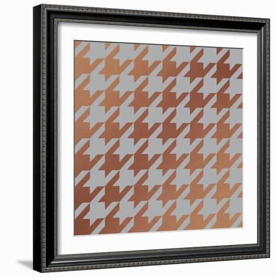 Xmas Houndstooth 4-Color Bakery-Framed Giclee Print