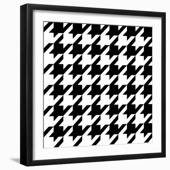 Xmas Houndstooth 6-Color Bakery-Framed Giclee Print