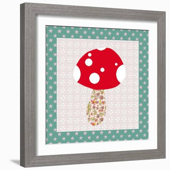 Xmas Mushroom-Effie Zafiropoulou-Framed Giclee Print