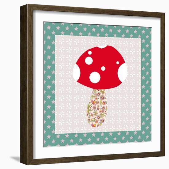 Xmas Mushroom-Effie Zafiropoulou-Framed Giclee Print