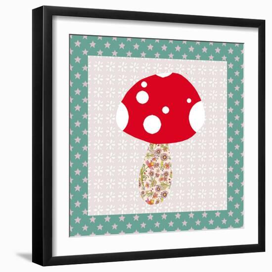 Xmas Mushroom-Effie Zafiropoulou-Framed Giclee Print