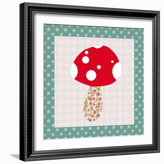 Xmas Mushroom-Effie Zafiropoulou-Framed Giclee Print