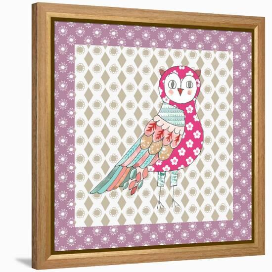 Xmas Owl-Effie Zafiropoulou-Framed Premier Image Canvas