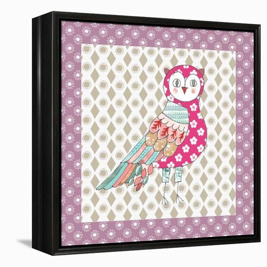 Xmas Owl-Effie Zafiropoulou-Framed Premier Image Canvas