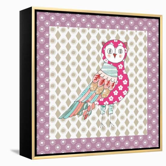 Xmas Owl-Effie Zafiropoulou-Framed Premier Image Canvas