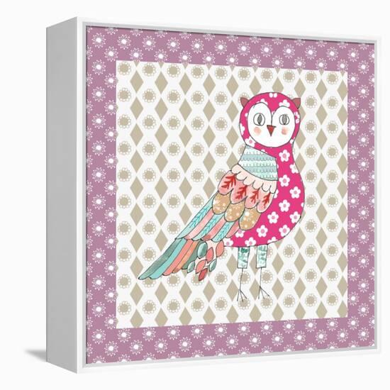 Xmas Owl-Effie Zafiropoulou-Framed Premier Image Canvas