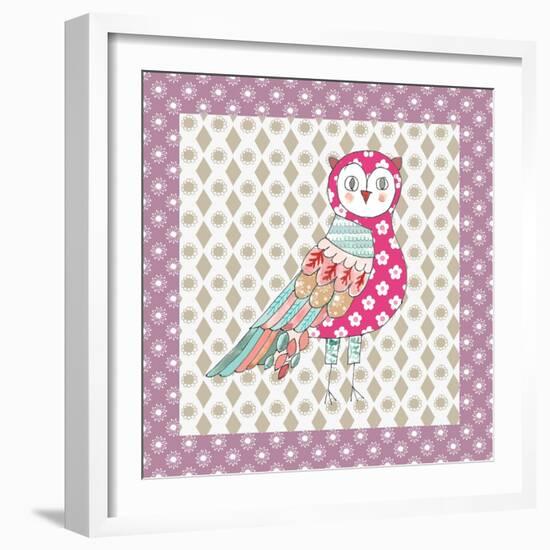 Xmas Owl-Effie Zafiropoulou-Framed Giclee Print