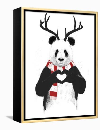 Xmas Panda-Balazs Solti-Framed Premier Image Canvas