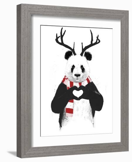 Xmas Panda-Balazs Solti-Framed Giclee Print