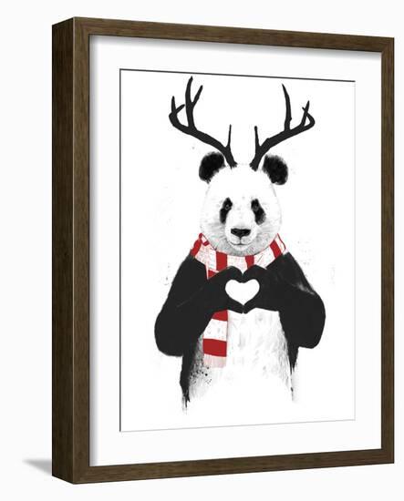 Xmas Panda-Balazs Solti-Framed Giclee Print