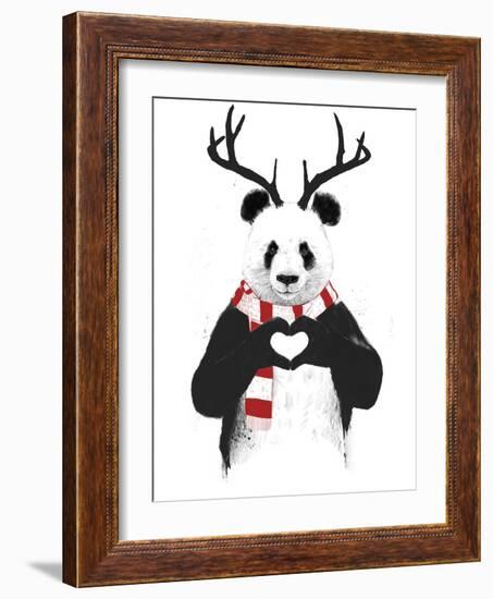 Xmas Panda-Balazs Solti-Framed Giclee Print