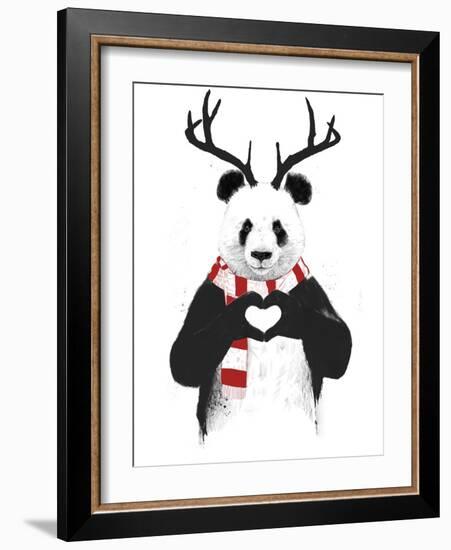 Xmas Panda-Balazs Solti-Framed Giclee Print