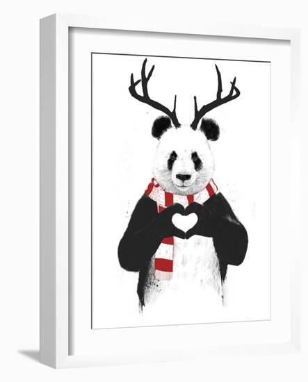 Xmas Panda-Balazs Solti-Framed Giclee Print