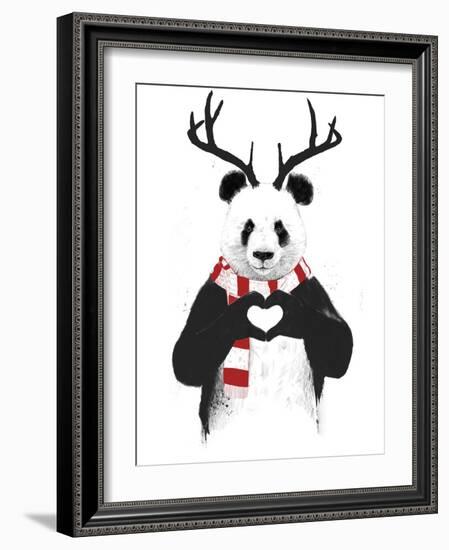 Xmas Panda-Balazs Solti-Framed Giclee Print