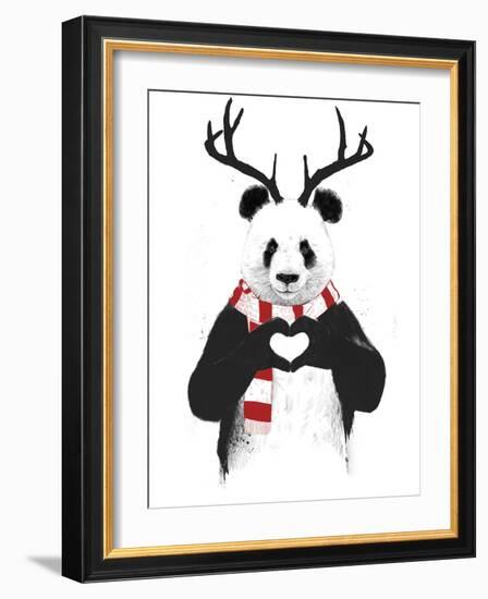 Xmas Panda-Balazs Solti-Framed Giclee Print