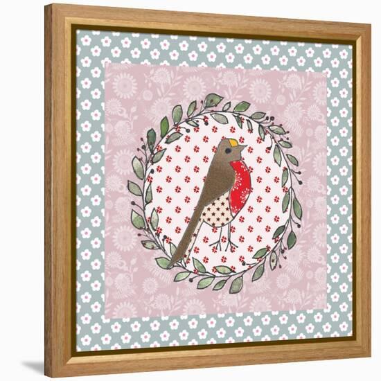 Xmas Robin-Effie Zafiropoulou-Framed Premier Image Canvas