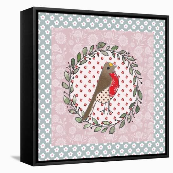 Xmas Robin-Effie Zafiropoulou-Framed Premier Image Canvas