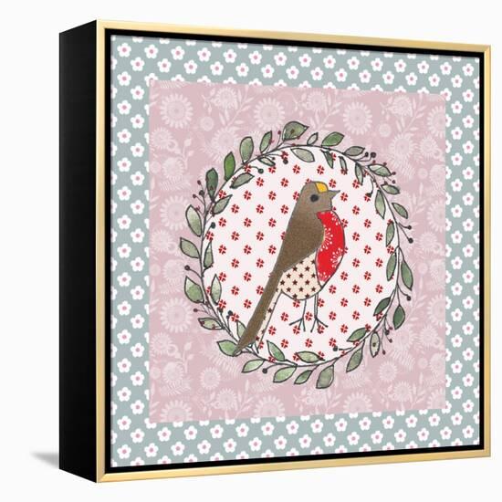 Xmas Robin-Effie Zafiropoulou-Framed Premier Image Canvas