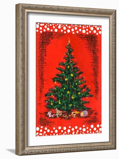 Xmas Tree-Nicholas Biscardi-Framed Art Print