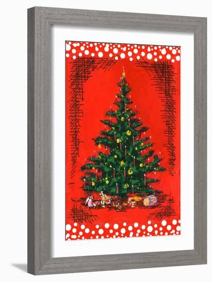 Xmas Tree-Nicholas Biscardi-Framed Art Print