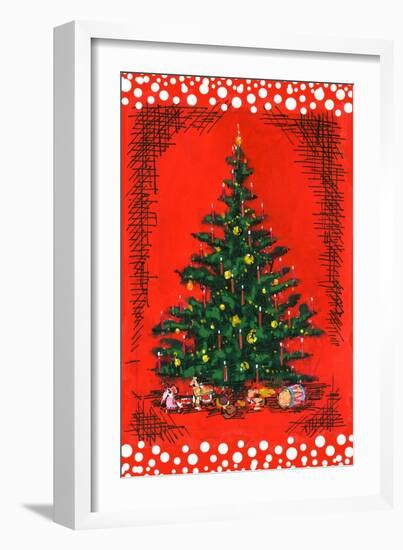 Xmas Tree-Nicholas Biscardi-Framed Art Print