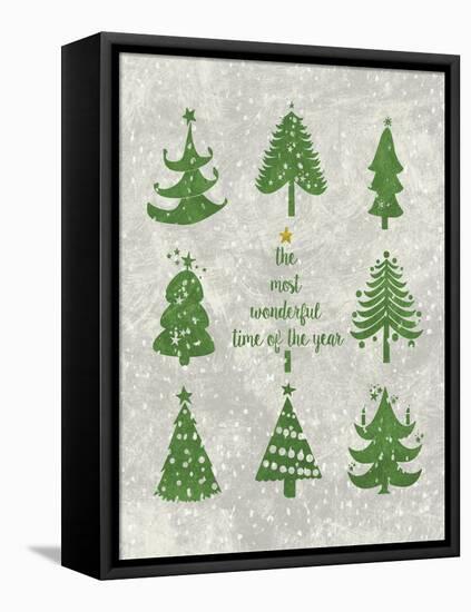 Xmas Trees-Erin Clark-Framed Premier Image Canvas