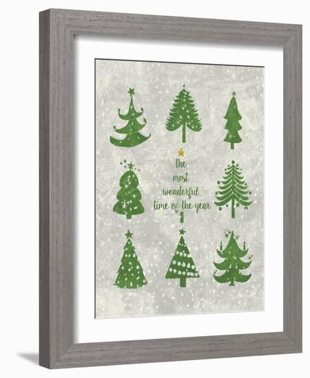 Xmas Trees-Erin Clark-Framed Giclee Print