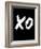 XO Black-NaxArt-Framed Art Print