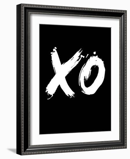 XO Black-NaxArt-Framed Art Print