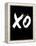 XO Black-NaxArt-Framed Stretched Canvas