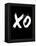 XO Black-NaxArt-Framed Stretched Canvas