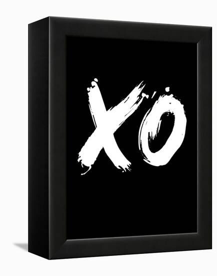 XO Black-NaxArt-Framed Stretched Canvas