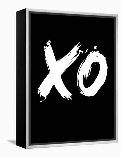 XO Black-NaxArt-Framed Stretched Canvas