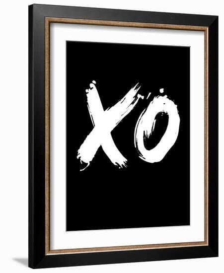 XO Black-NaxArt-Framed Art Print