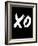 XO Black-NaxArt-Framed Art Print